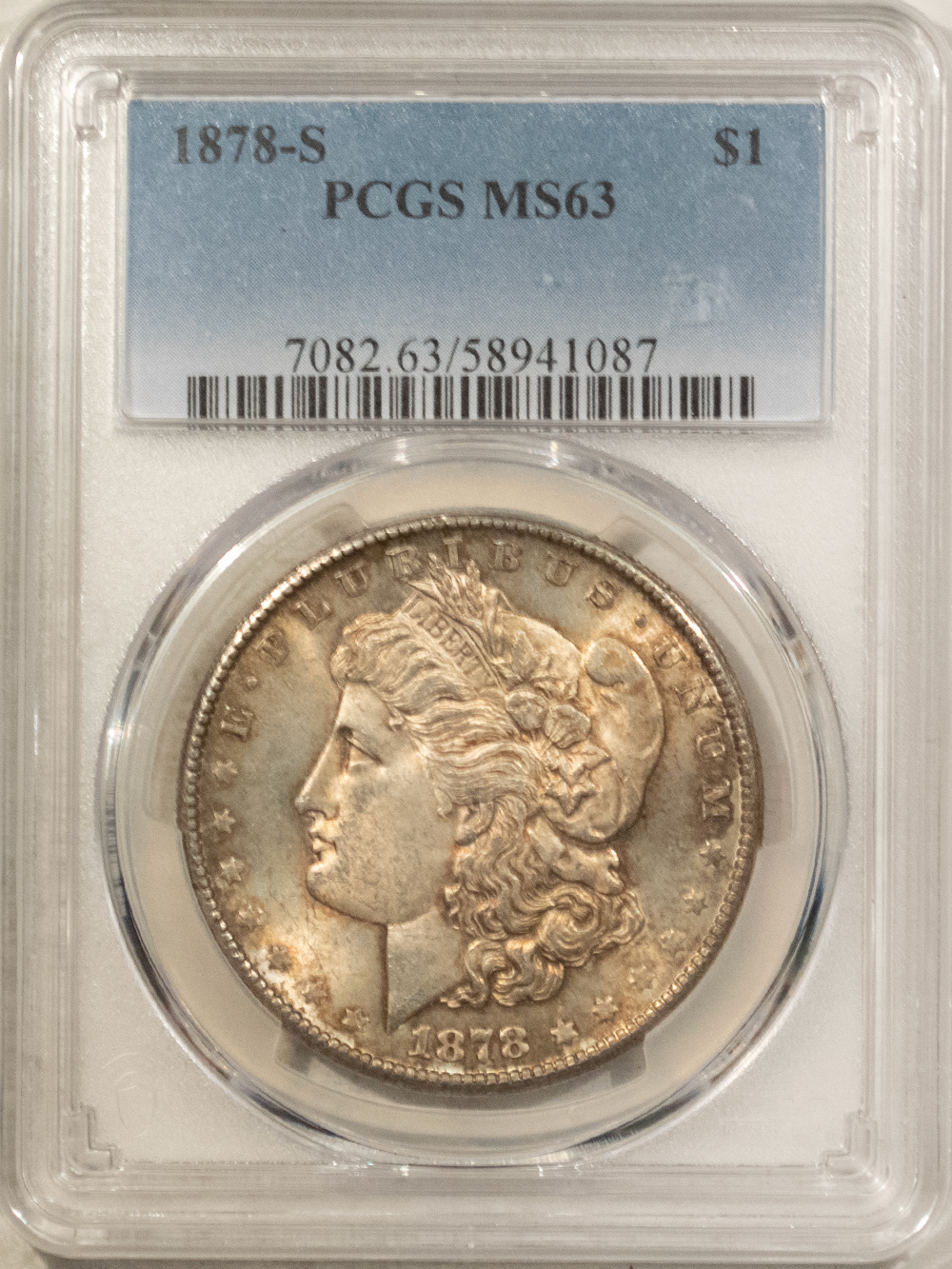 Dollars 1878-S $1 MORGAN DOLLAR – PCGS MS-63 ORIGINAL CHOICE! Dollars 1878-S $1 MORGAN DOLLAR – PCGS MS-63 ORIGINAL CHOICE!