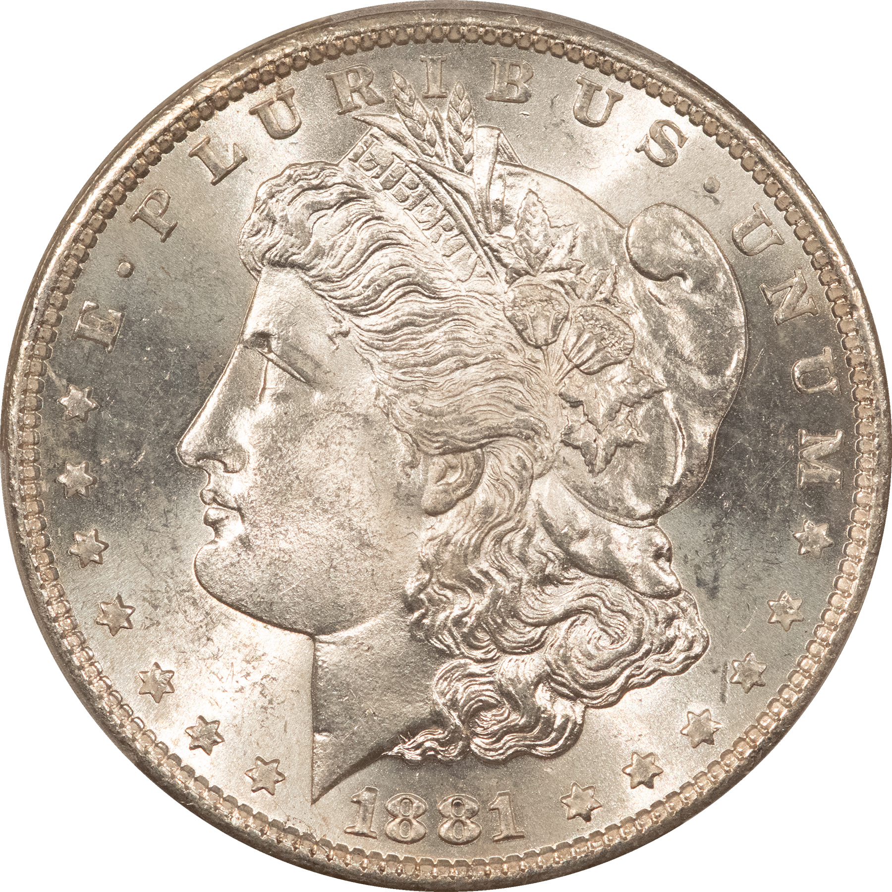 Dollars 1881-S $1 MORGAN DOLLAR – PCGS MS-63 WHITE & CHOICE! Dollars 1881-S $1 MORGAN DOLLAR – PCGS MS-63 WHITE & CHOICE!