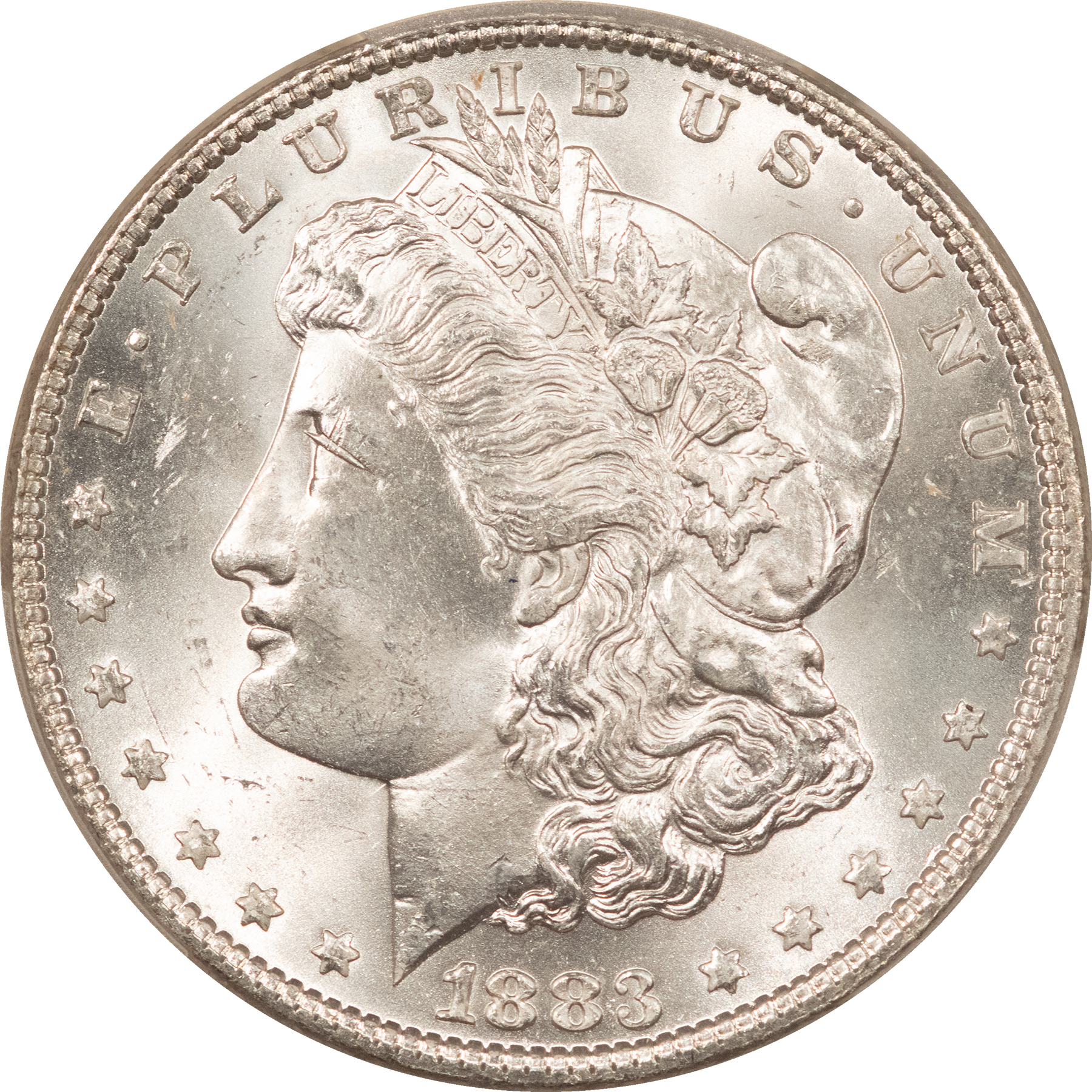 Dollars 1883 $1 MORGAN DOLLAR – PCGS MS-63 WHITE & CHOICE! Dollars 1883 $1 MORGAN DOLLAR – PCGS MS-63 WHITE & CHOICE!