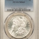 Dollars 1891 $1 MORGAN DOLLAR – PCGS MS-63 BLAST WHITE, BETTER DATE! Dollars 1891 $1 MORGAN DOLLAR – PCGS MS-63 BLAST WHITE, BETTER DATE!