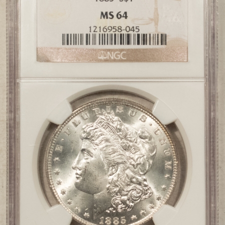 Dollars 1885 $1 MORGAN DOLLAR – NGC MS-64 BLAST WHITE