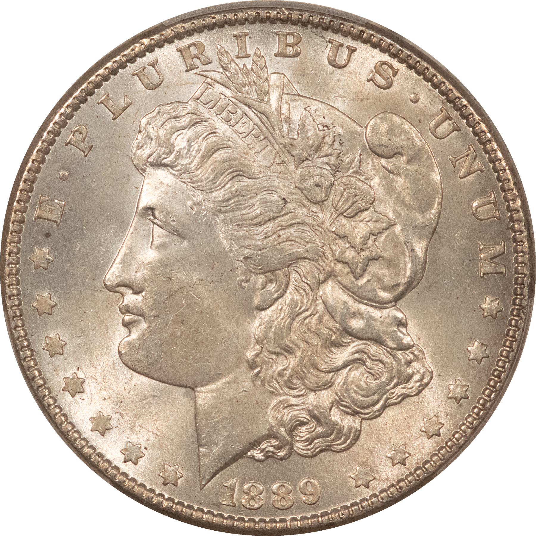 Dollars 1889 $1 MORGAN DOLLAR – PCGS MS-63 Dollars 1889 $1 MORGAN DOLLAR – PCGS MS-63
