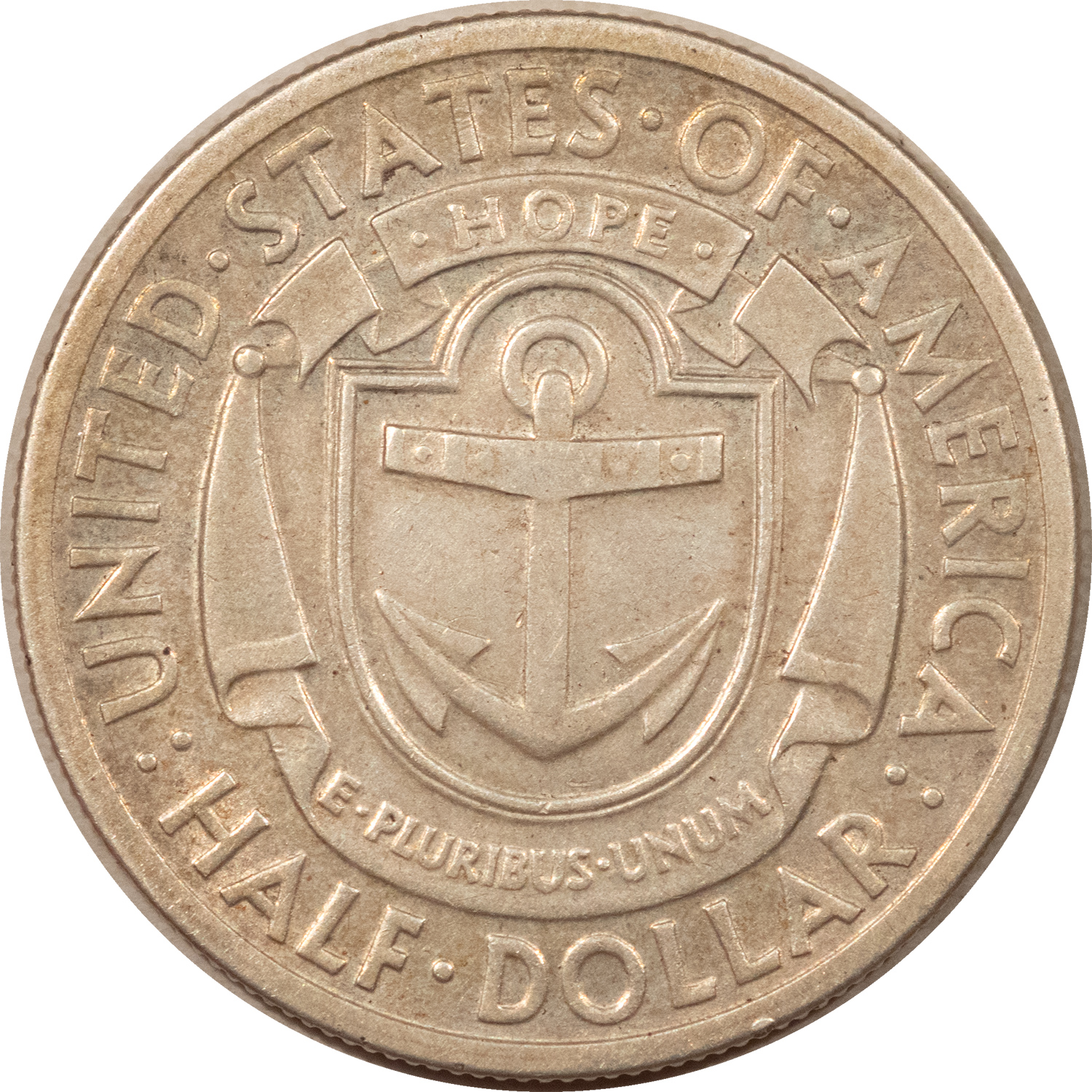 Early Commems 1936 RHODE ISLAND COMMEMORATIVE HALF DOLLAR – HIGH GRADE CIRCULATED EXAMPLE! Early Commems 1936 RHODE ISLAND COMMEMORATIVE HALF DOLLAR – HIGH GRADE CIRCULATED EXAMPLE!