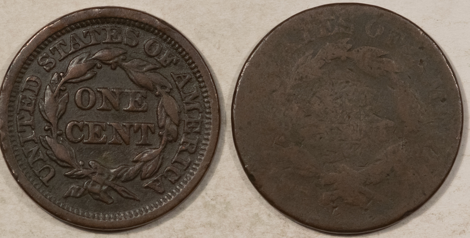 Braided Hair Large Cents 1826 1845 SET OF LARGE CENTS – CIRCULATED! Braided Hair Large Cents 1826 1845 SET OF LARGE CENTS – CIRCULATED!