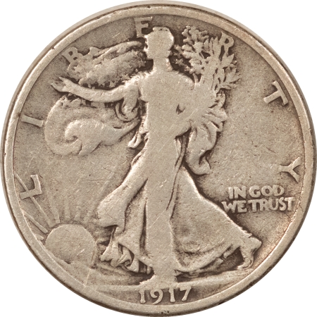 Half Dollars 1917-S REV WALKING LIBERTY HALF DOLLAR – PLEASING CIRCULATED EXAMPLE!