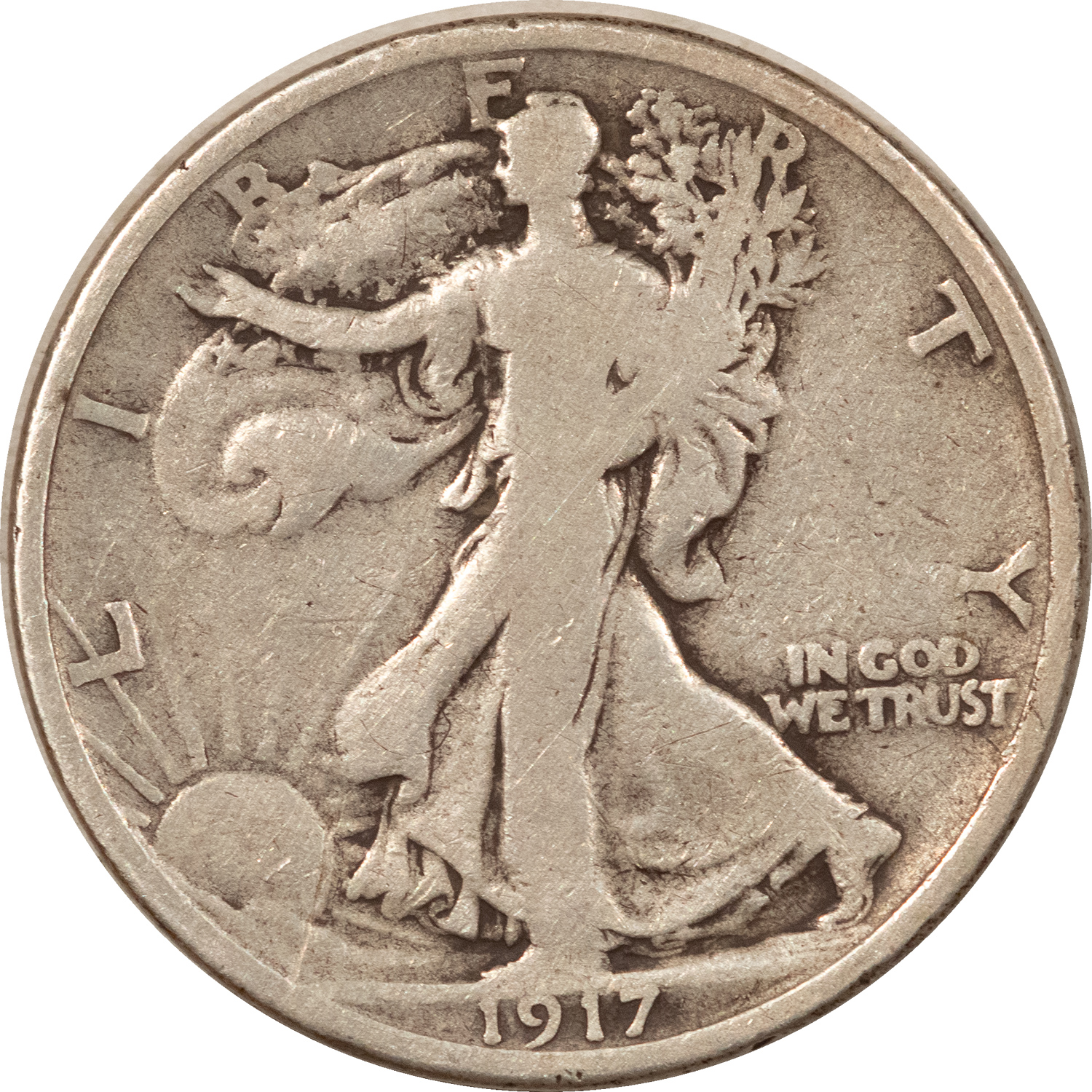Half Dollars 1917-S REV WALKING LIBERTY HALF DOLLAR – PLEASING CIRCULATED EXAMPLE! Half Dollars 1917-S REV WALKING LIBERTY HALF DOLLAR – PLEASING CIRCULATED EXAMPLE!