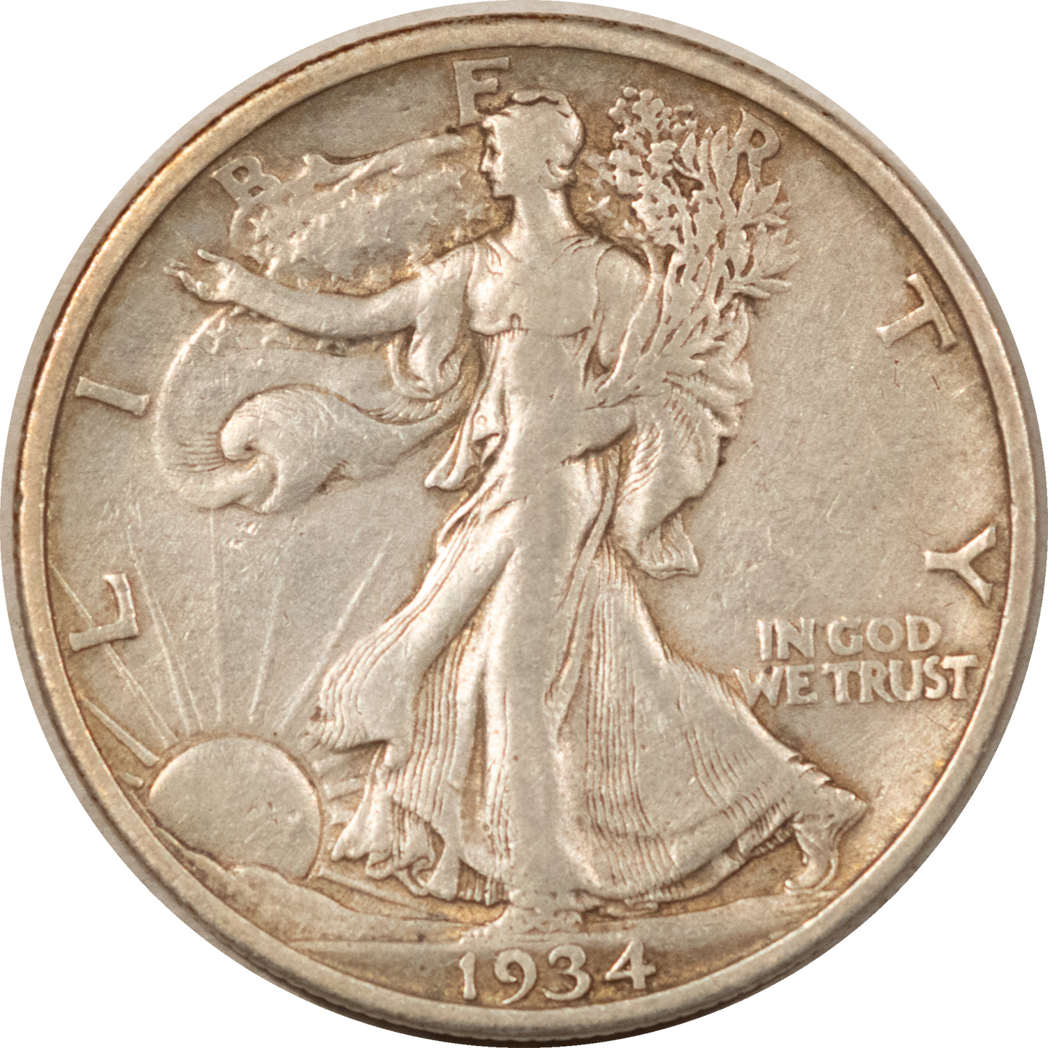 Half Dollars 1934-S WALKING LIBERTY HALF DOLLAR – HIGH GRADE CIRCULATED EXAMPLE! Half Dollars 1934-S WALKING LIBERTY HALF DOLLAR – HIGH GRADE CIRCULATED EXAMPLE!