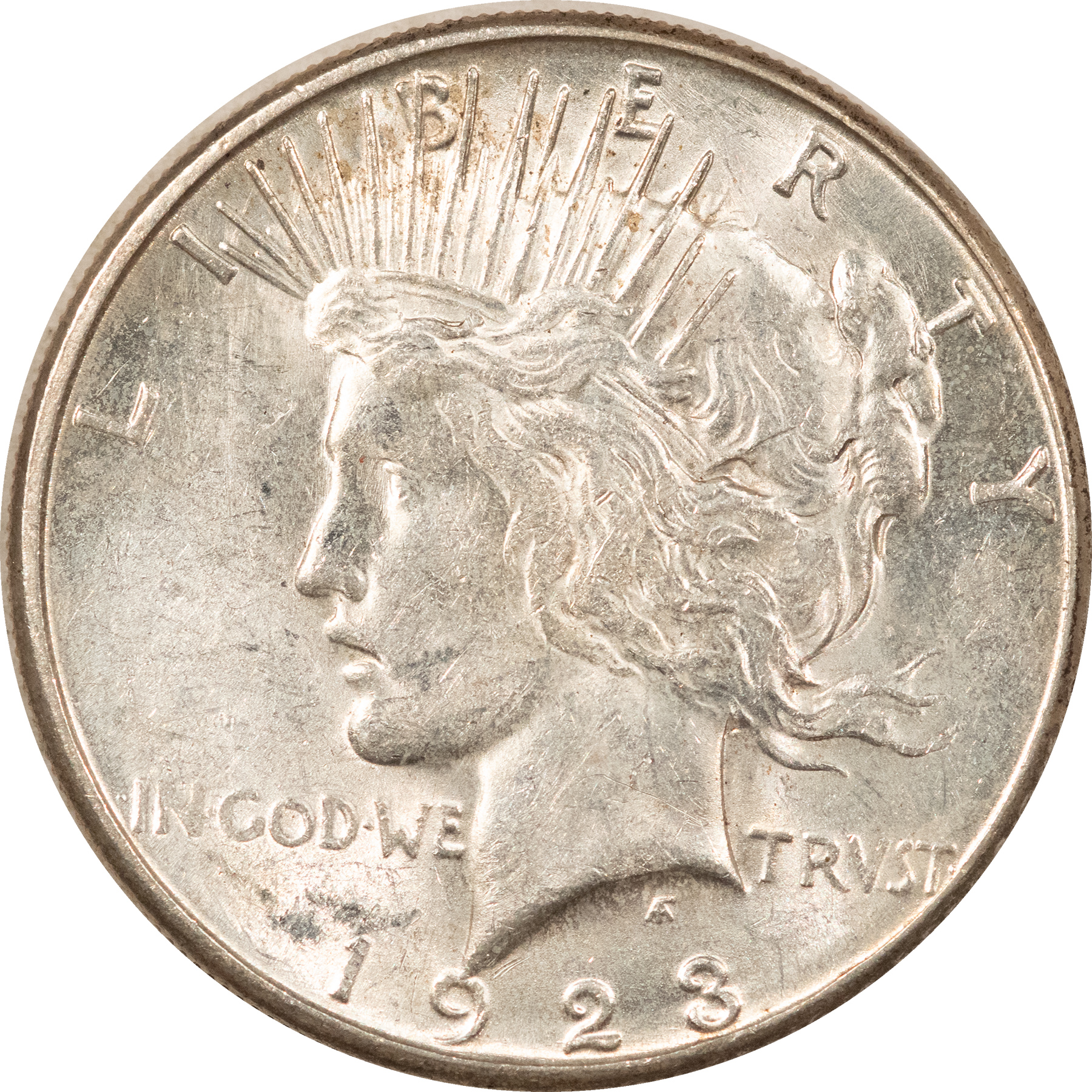 Dollars 1923-S $1 PEACE DOLLAR – FLASHY HIGH GRADE EXAMPLE! Dollars 1923-S $1 PEACE DOLLAR – FLASHY HIGH GRADE EXAMPLE!