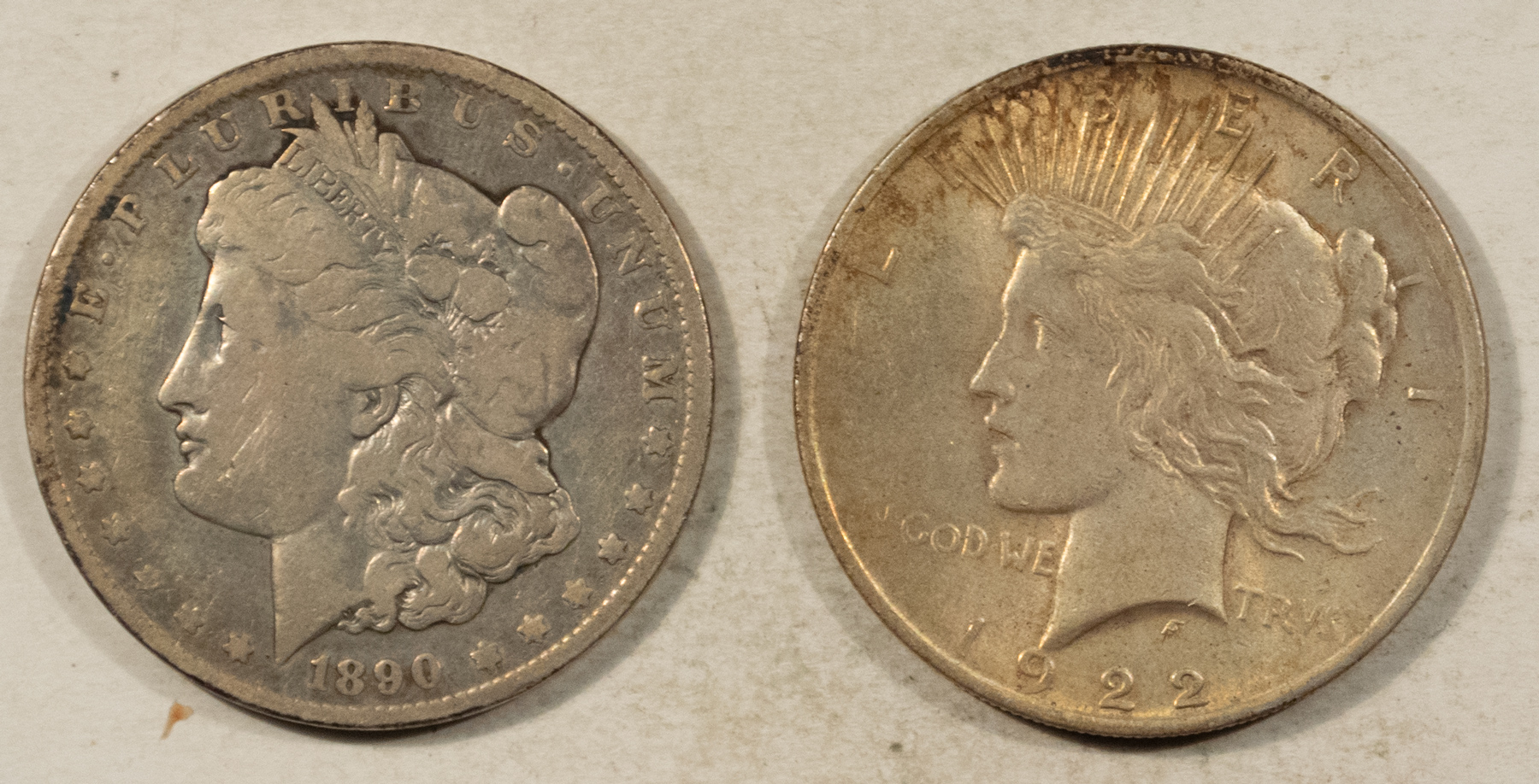 Dollars 1880-1924 MORGAN & PEACE DOLLAR MIXED 7 COIN LOT – CIRCULATED! Dollars 1880-1924 MORGAN & PEACE DOLLAR MIXED 7 COIN LOT – CIRCULATED!