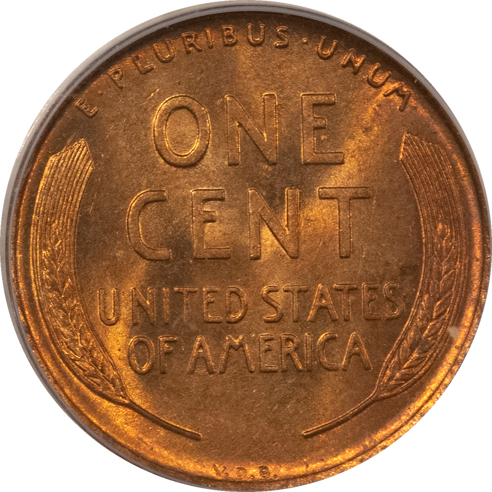 Lincoln Cents (Wheat) 1909-S VDB LINCOLN CENT – PCGS MS-65 RD, ORIGINAL GEM! KEY-DATE! Lincoln Cents (Wheat) 1909-S VDB LINCOLN CENT – PCGS MS-65 RD, ORIGINAL GEM! KEY-DATE!