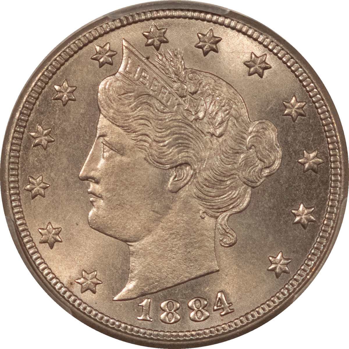 Liberty Nickels 1884 LIBERTY NICKEL – PCGS MS-65, FRESH GEM! Liberty Nickels 1884 LIBERTY NICKEL – PCGS MS-65, FRESH GEM!