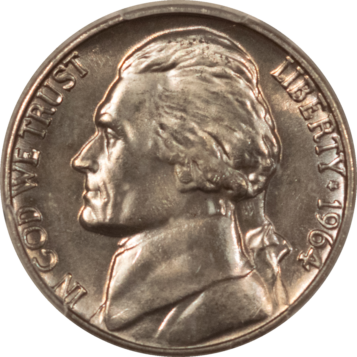 Jefferson Nickels 1964 JEFFERSON NICKEL – PCGS MS-66 FS, VERY TOUGH IN FULL STEPS! Jefferson Nickels 1964 JEFFERSON NICKEL – PCGS MS-66 FS, VERY TOUGH IN FULL STEPS!
