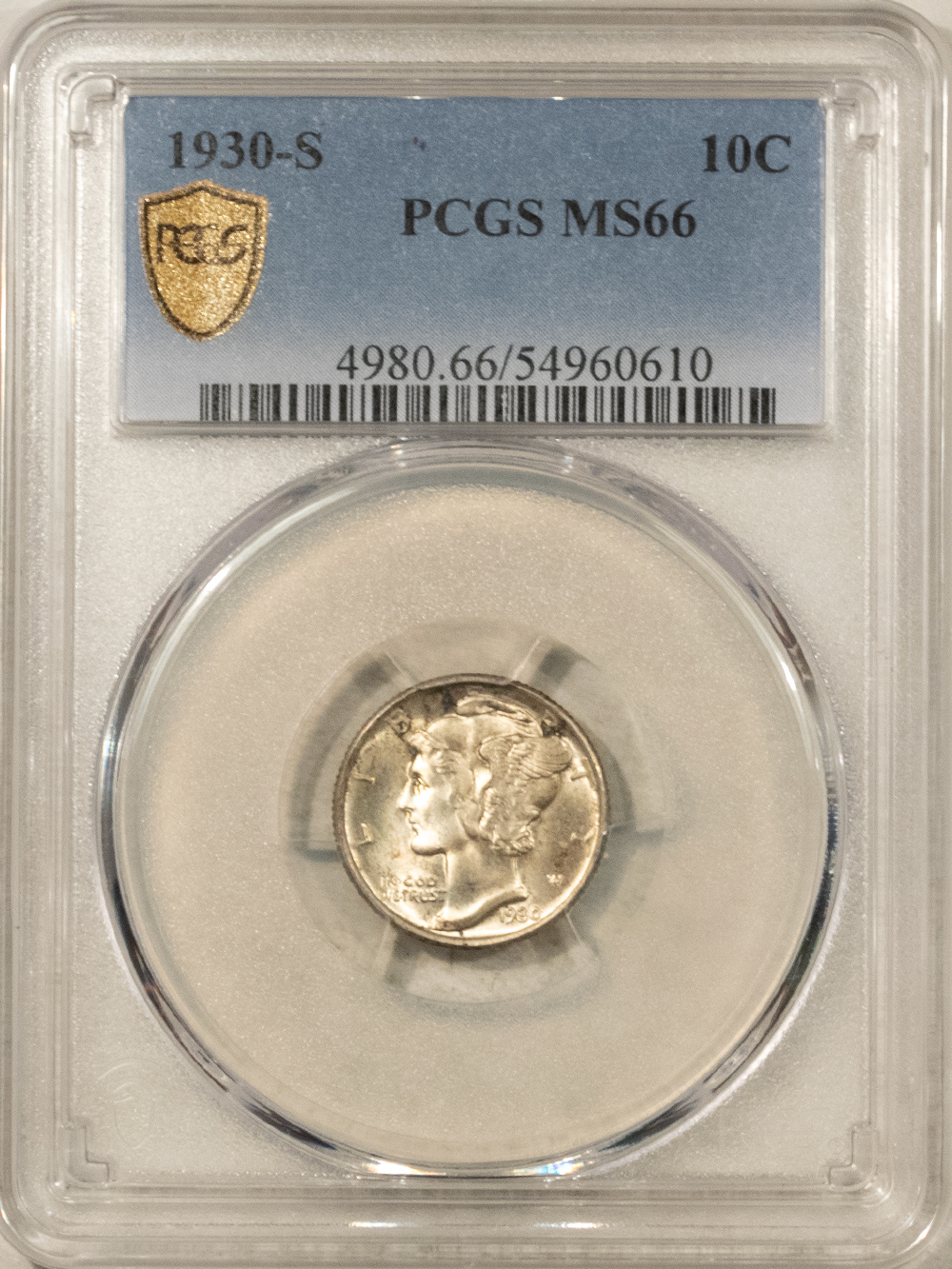 Dimes 1930-S MERCURY DIME – PCGS MS-66, FRESH & FLASHY, TOUGH! Dimes 1930-S MERCURY DIME – PCGS MS-66, FRESH & FLASHY, TOUGH!