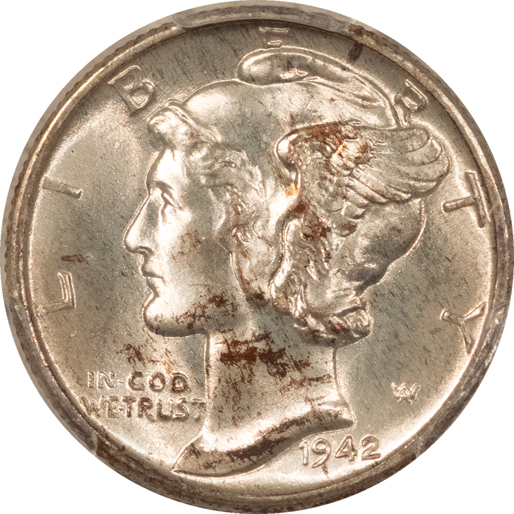 Dimes 1942 MERCURY DIME – PCGS MS-67, PREMIUM QUALITY+ SUPERB GEM! Dimes 1942 MERCURY DIME – PCGS MS-67, PREMIUM QUALITY+ SUPERB GEM!