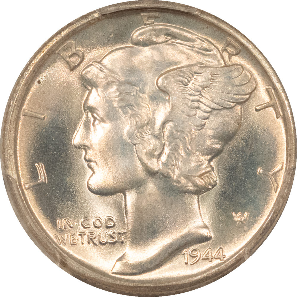 Dimes 1944-D MERCURY DIME – PCGS MS-67 FB FRESH SUPERB GEM! Dimes 1944-D MERCURY DIME – PCGS MS-67 FB FRESH SUPERB GEM!