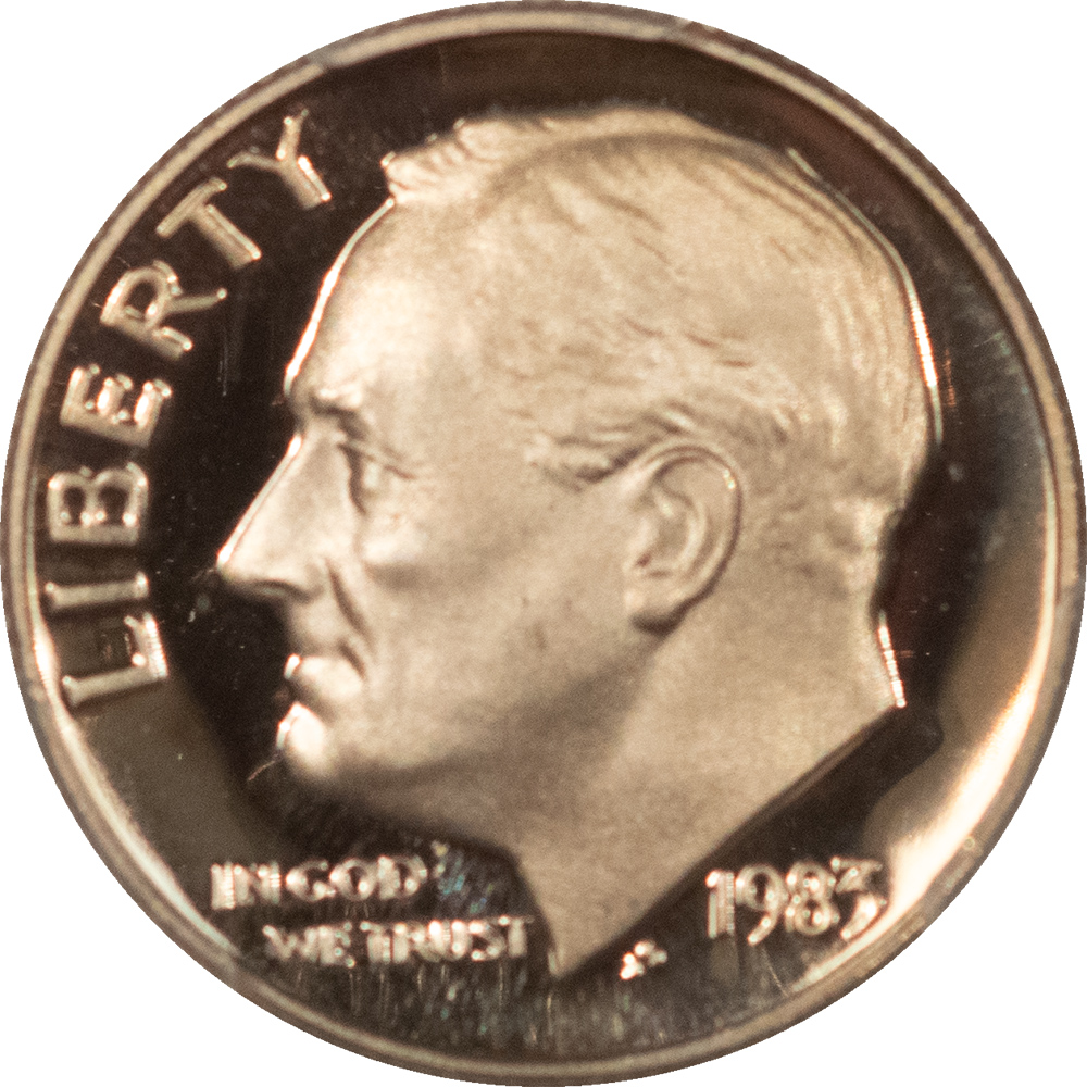 Dimes 1983 NO S PROOF ROOSEVELT – PCGS PR-70 DCAM, PERFECT, POP 22! FINEST KNOWN! Dimes 1983 NO S PROOF ROOSEVELT – PCGS PR-70 DCAM, PERFECT, POP 22! FINEST KNOWN!