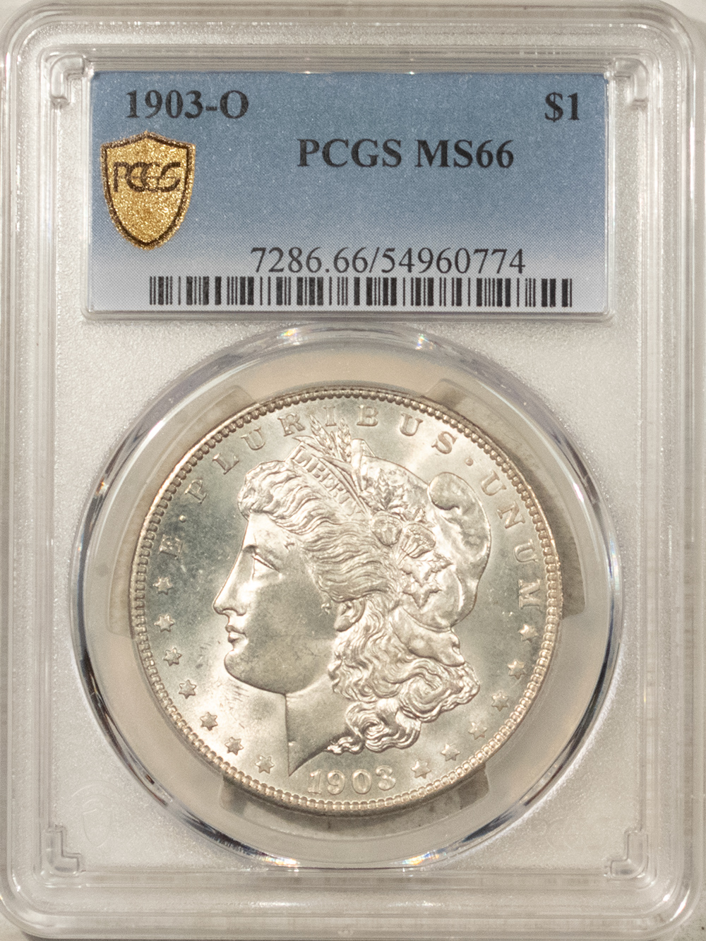 Dollars 1903-O MORGAN DOLLAR – PCGS MS-66, BLAST WHITE TOUGH DATE! Dollars 1903-O MORGAN DOLLAR – PCGS MS-66, BLAST WHITE TOUGH DATE!