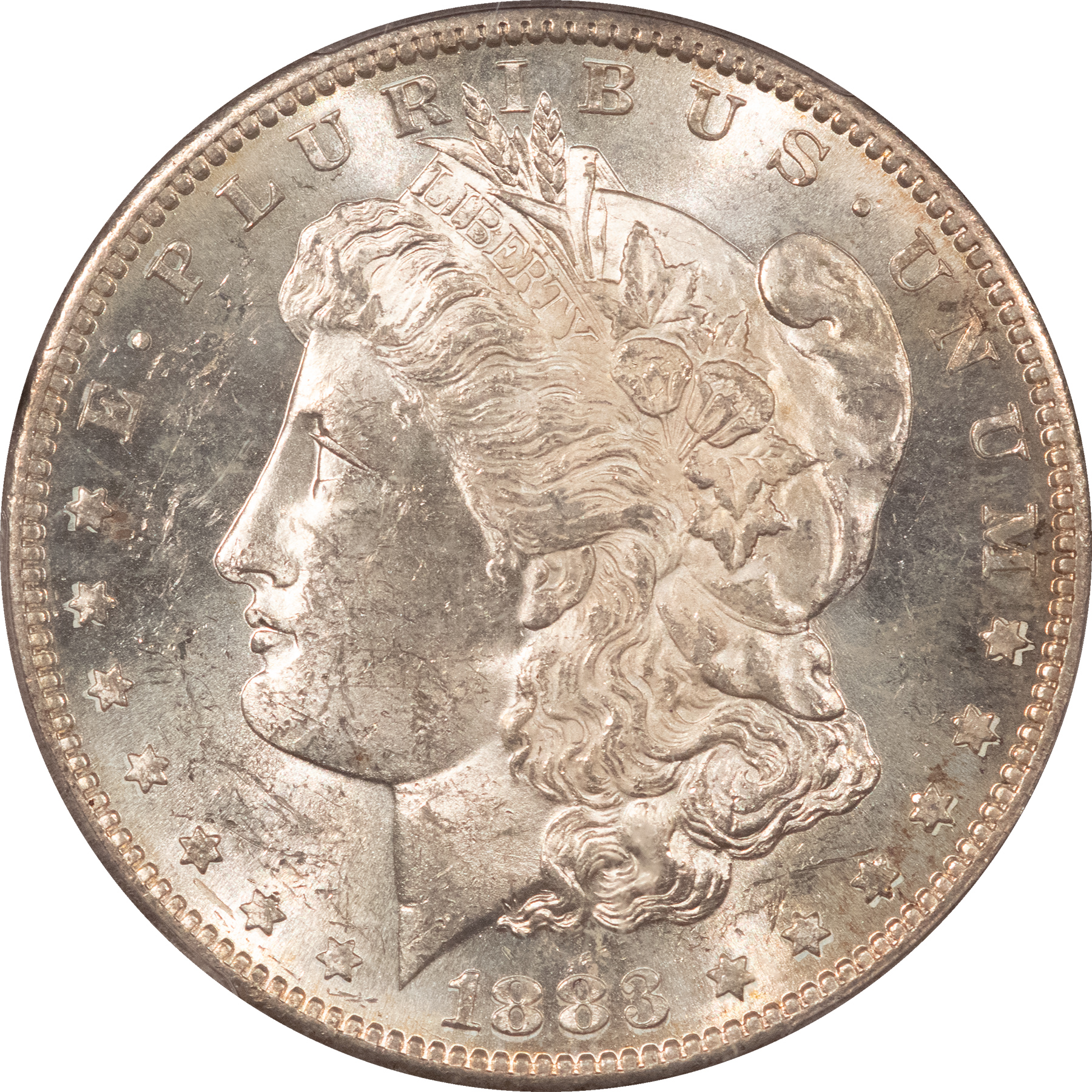Dollars 1883-S $1 MORGAN DOLLAR – PCGS MS-61, FROSTY WHITE BRILLIANT UNCIRCULATED! Dollars 1883-S $1 MORGAN DOLLAR – PCGS MS-61, FROSTY WHITE BRILLIANT UNCIRCULATED!