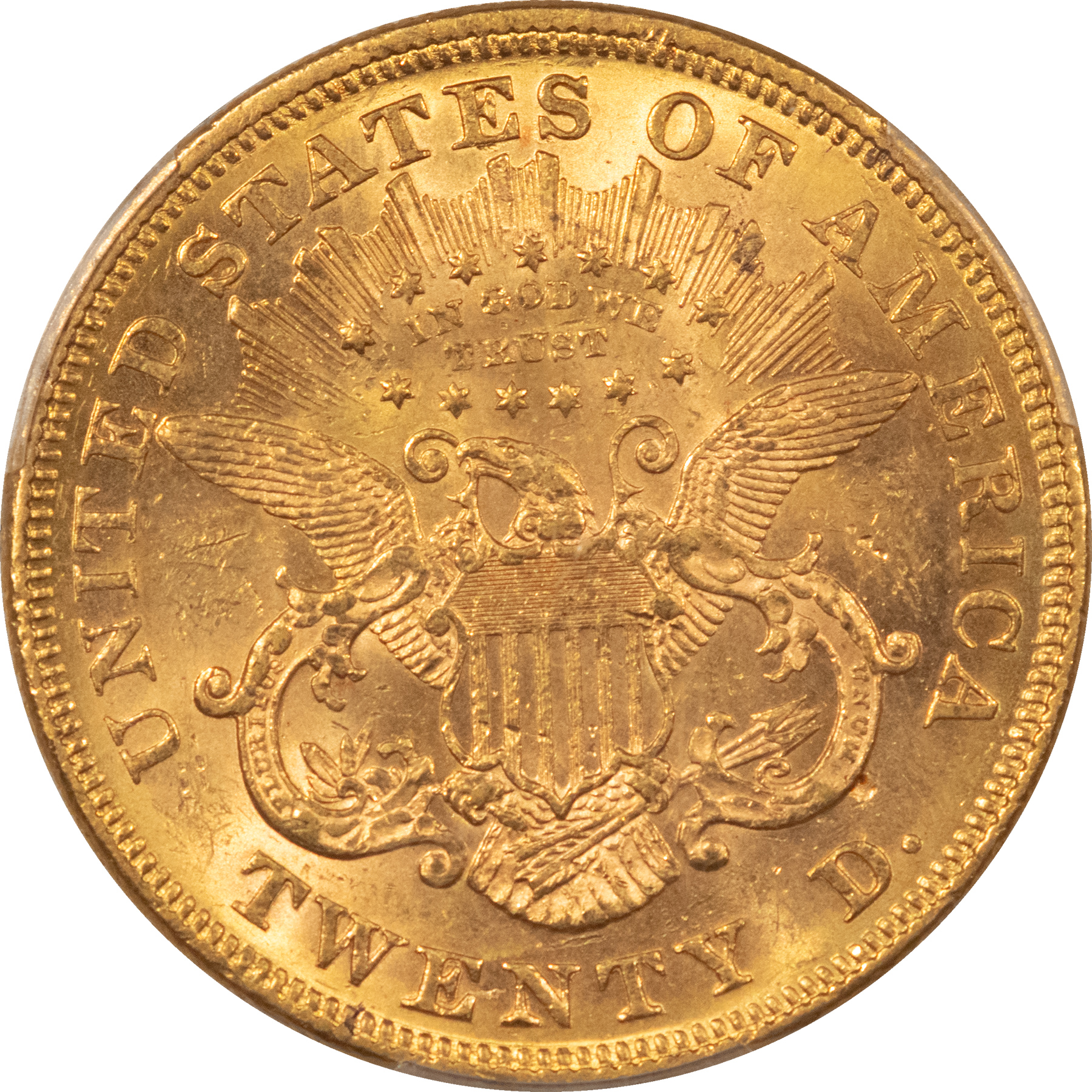 $20 1871 TYPE 2 $20 LIBERTY GOLD DOUBLE EAGLE – PCGS AU-58, RARE DATE! LUSTOUS & PQ! $20 1871 TYPE 2 $20 LIBERTY GOLD DOUBLE EAGLE – PCGS AU-58, RARE DATE! LUSTOUS & PQ!
