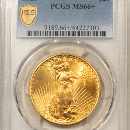 $20 1928 $20 ST GAUDENS GOLD DOUBLE EAGLE – PCGS MS-66+, GORGEOUS! PREMIUM QUALITY!