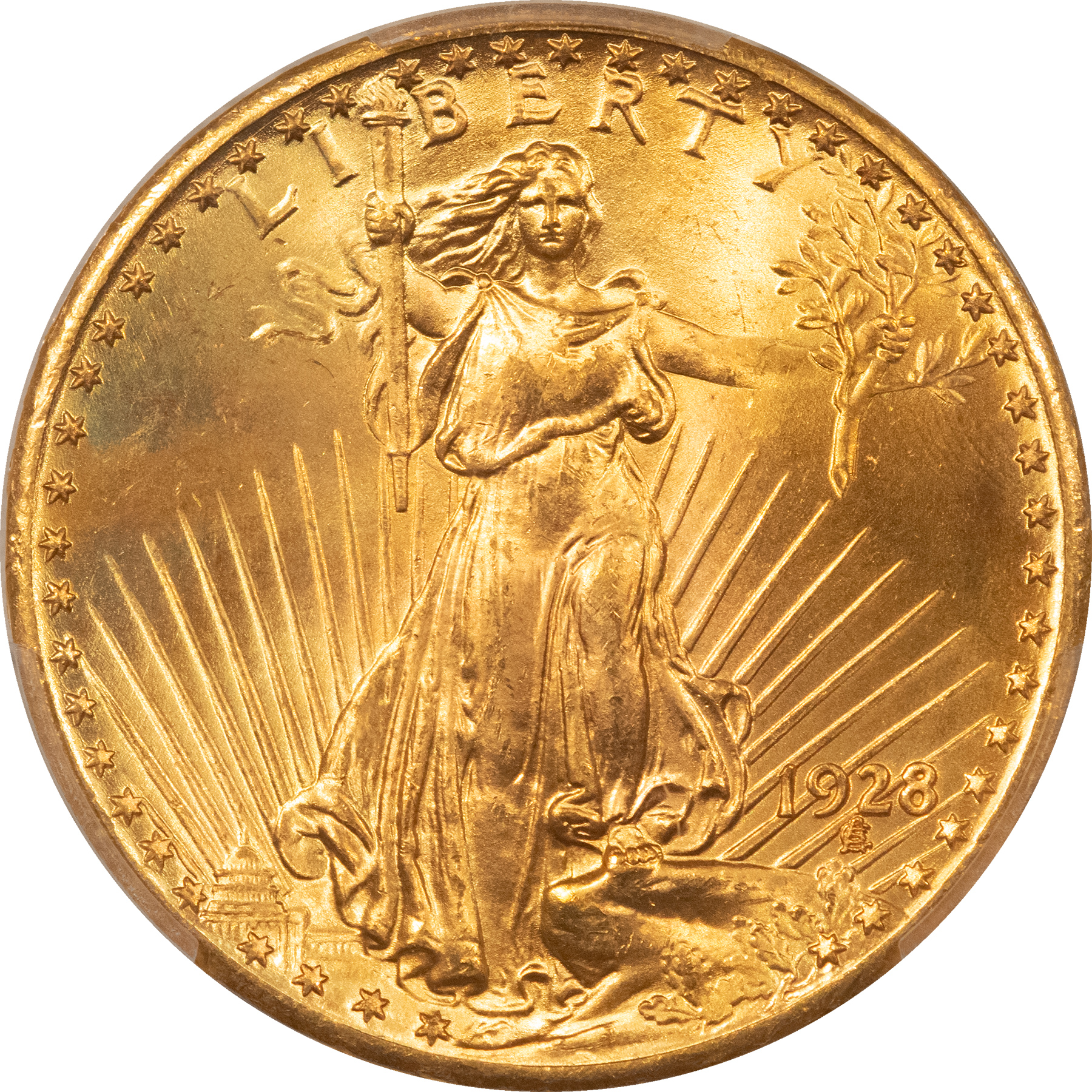 $20 1928 $20 ST GAUDENS GOLD DOUBLE EAGLE – PCGS MS-66+, GORGEOUS! PREMIUM QUALITY! $20 1928 $20 ST GAUDENS GOLD DOUBLE EAGLE – PCGS MS-66+, GORGEOUS! PREMIUM QUALITY!