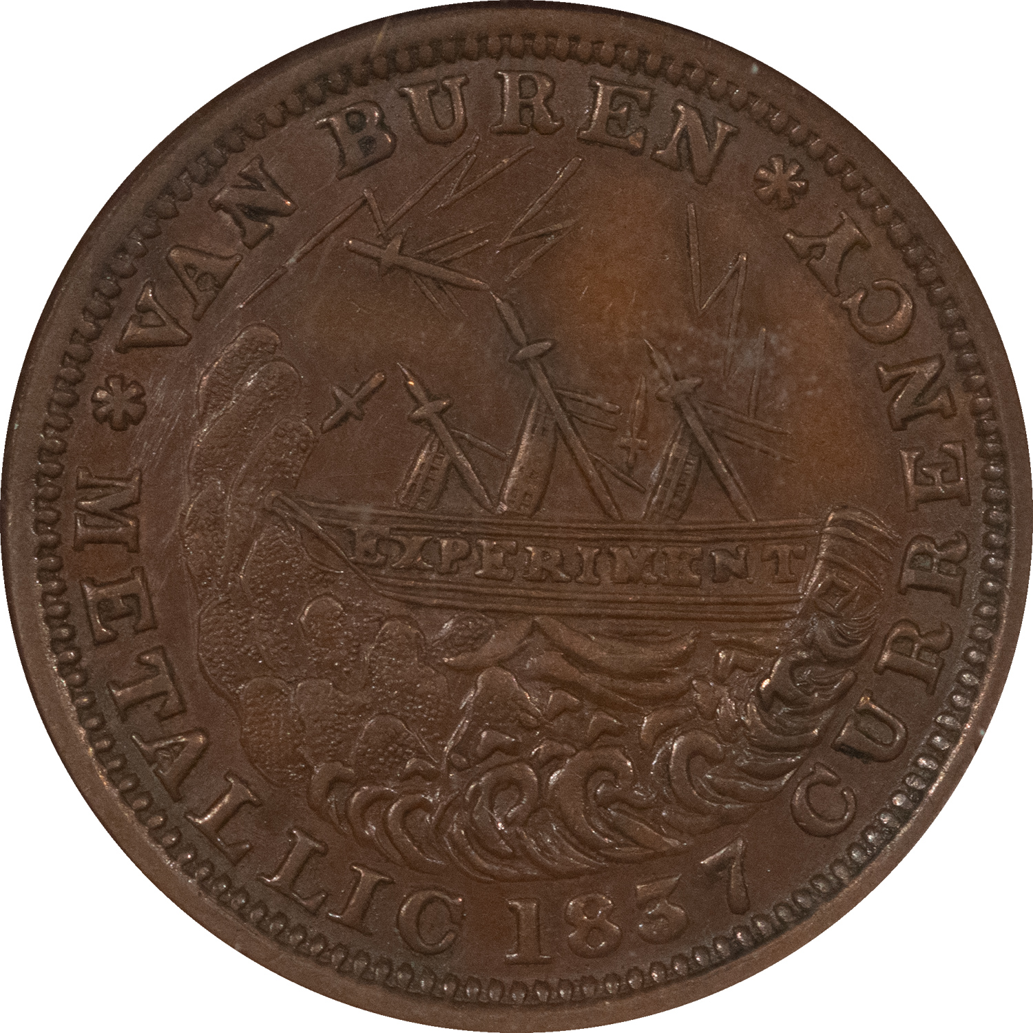 Civil War & Hard Times 1841 HT-18 DANIEL WEBSTER HARD TIMES TOKEN – NGC MS-62 BN Civil War & Hard Times 1841 HT-18 DANIEL WEBSTER HARD TIMES TOKEN – NGC MS-62 BN