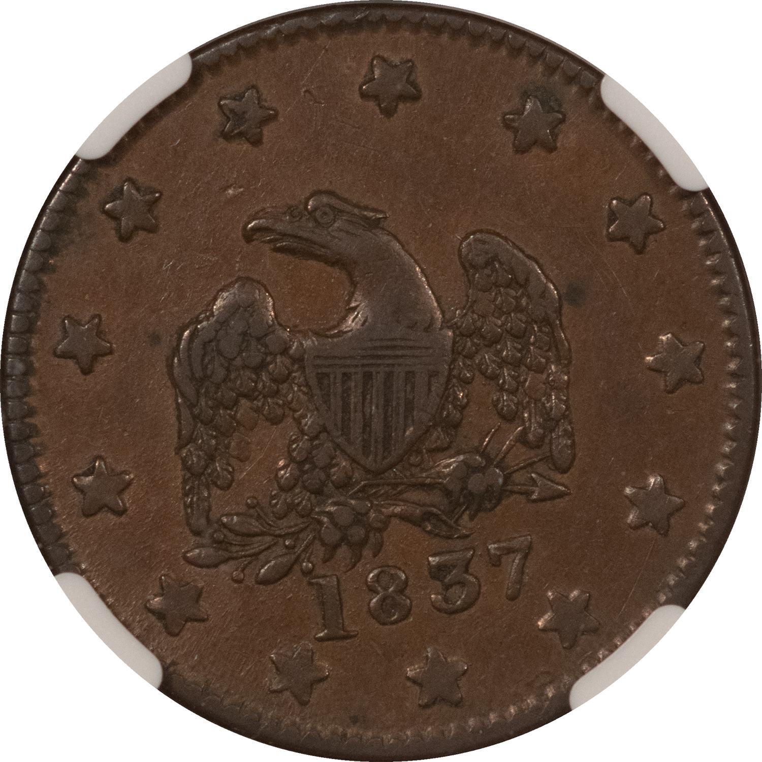 Civil War & Hard Times 1837 NEW YORK NY HT-244 H. CROSSMAN – NGC AU-55 BN Civil War & Hard Times 1837 NEW YORK NY HT-244 H. CROSSMAN – NGC AU-55 BN