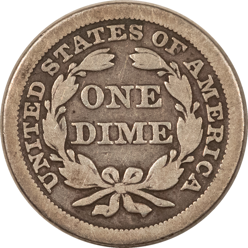 Dimes 1844 LIBERTY SEATED DIME – PLEASING CIRCULATED EXAMPLE! KEY-DATE! Dimes 1844 LIBERTY SEATED DIME – PLEASING CIRCULATED EXAMPLE! KEY-DATE!