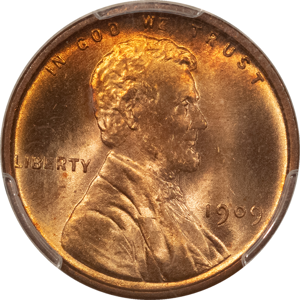 Lincoln Cents (Wheat) 1909 VDB LINCOLN CENT PCGS MS-66 RD, GORGEOUS! Lincoln Cents (Wheat) 1909 VDB LINCOLN CENT PCGS MS-66 RD, GORGEOUS!