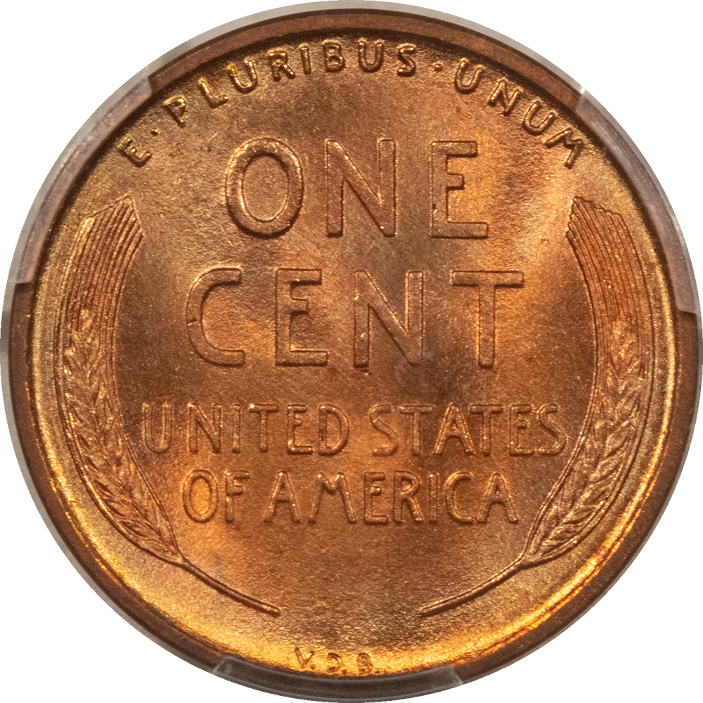 Lincoln Cents (Wheat) 1909 VDB LINCOLN CENT PCGS MS-66 RD, GORGEOUS! Lincoln Cents (Wheat) 1909 VDB LINCOLN CENT PCGS MS-66 RD, GORGEOUS!