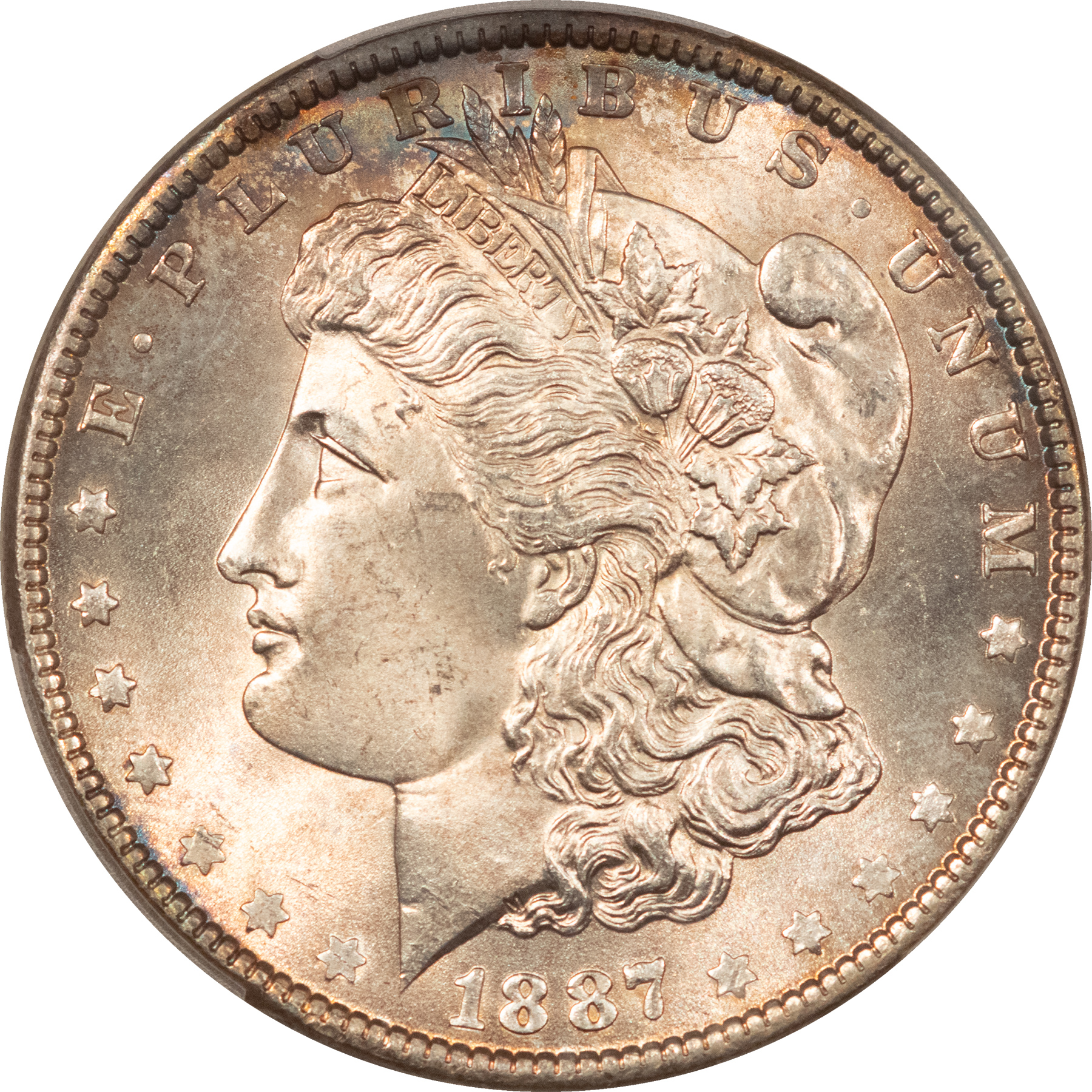 Morgan Dollars 1887 MORGAN DOLLAR PCGS MS-67, PRETTY! Morgan Dollars 1887 MORGAN DOLLAR PCGS MS-67, PRETTY!
