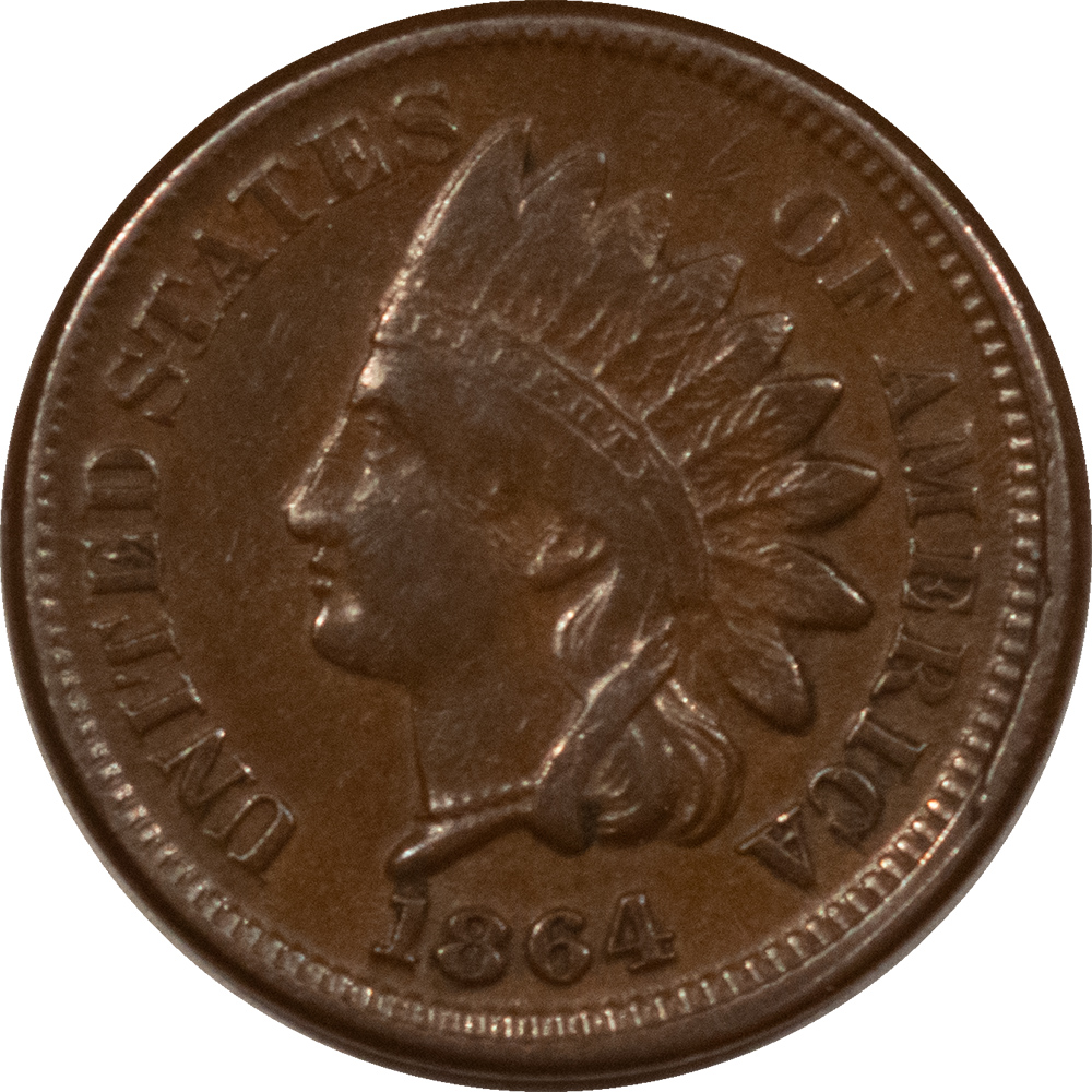Indian 1864 BRONZE INDIAN CENT – HIGH GRADE EXAMPLE! NICE SURFACES Indian 1864 BRONZE INDIAN CENT – HIGH GRADE EXAMPLE! NICE SURFACES