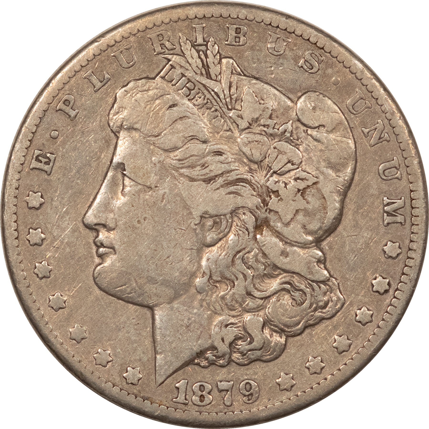 Dollars 1879-CC $1 MORGAN DOLLAR – CIRCULATED, VERY FINE+ DETAIL! CARSON CITY! Dollars 1879-CC $1 MORGAN DOLLAR – CIRCULATED, VERY FINE+ DETAIL! CARSON CITY!