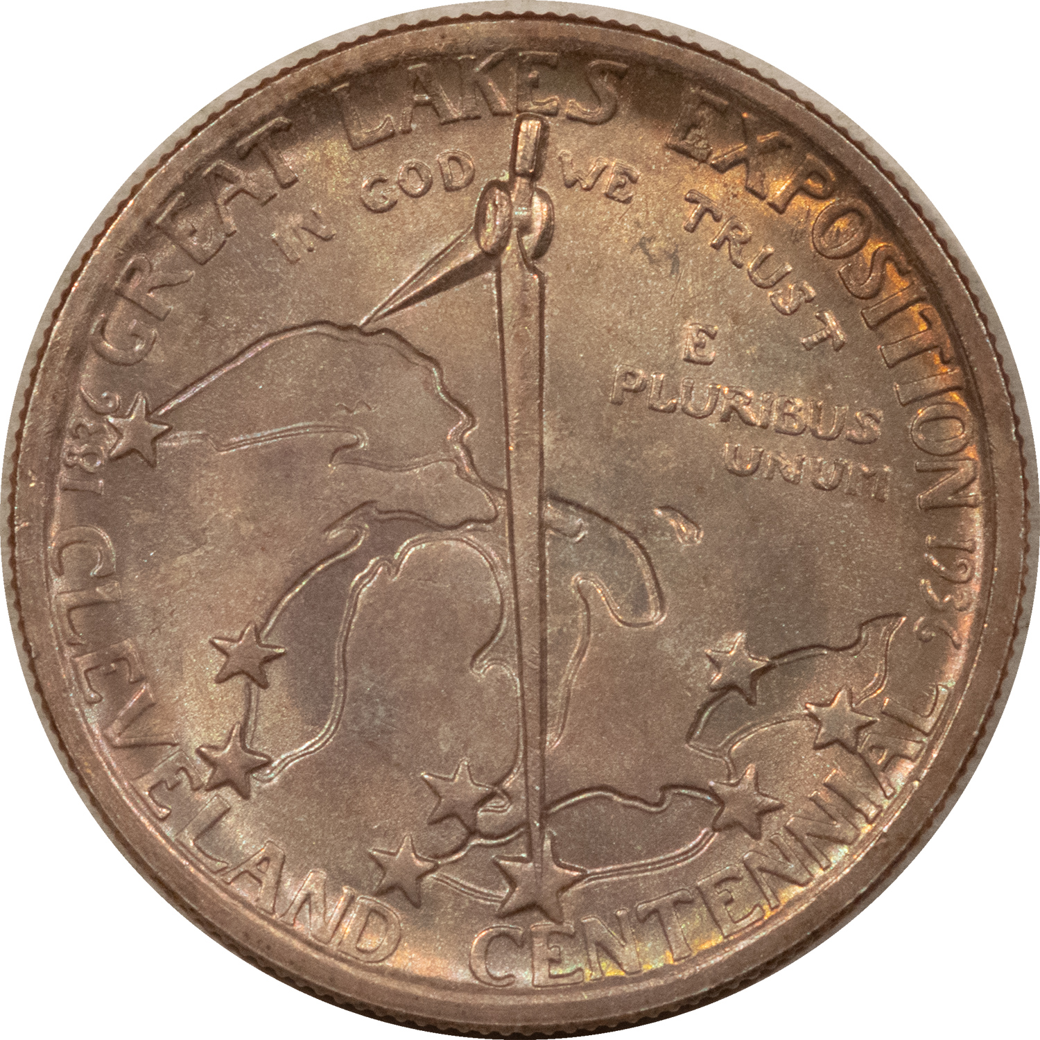 Early Commems 1936 CLEVELAND COMMEMORATIVE HALF DOLLAR – UNCIRCULATED! FRESH & COLORFUL GEM! Early Commems 1936 CLEVELAND COMMEMORATIVE HALF DOLLAR – UNCIRCULATED! FRESH & COLORFUL GEM!