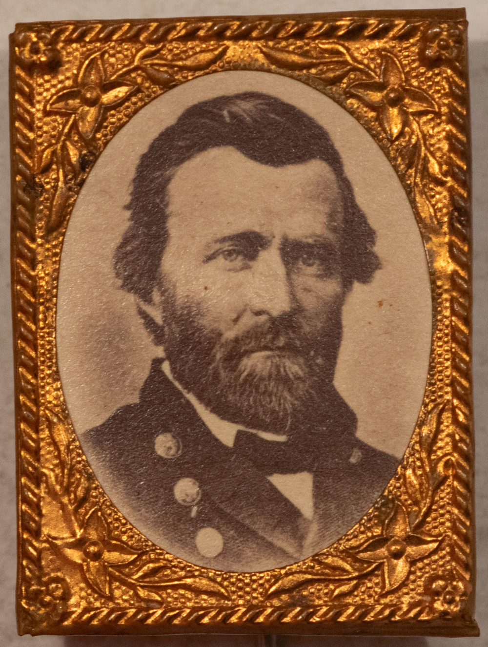 New Store Items 1868 ULYSSES S. GRANT BRASS SHELL STICKPIN, CRISP, SHARP PICTURE, VIRTUALLY MINT New Store Items 1868 ULYSSES S. GRANT BRASS SHELL STICKPIN, CRISP, SHARP PICTURE, VIRTUALLY MINT