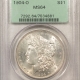 Dollars 1884-O $1 MORGAN DOLLAR – PCGS MS-64, OLD GREEN HOLDER & PREMIUM QUALITY! Dollars 1884-O $1 MORGAN DOLLAR – PCGS MS-64, OLD GREEN HOLDER & PREMIUM QUALITY!