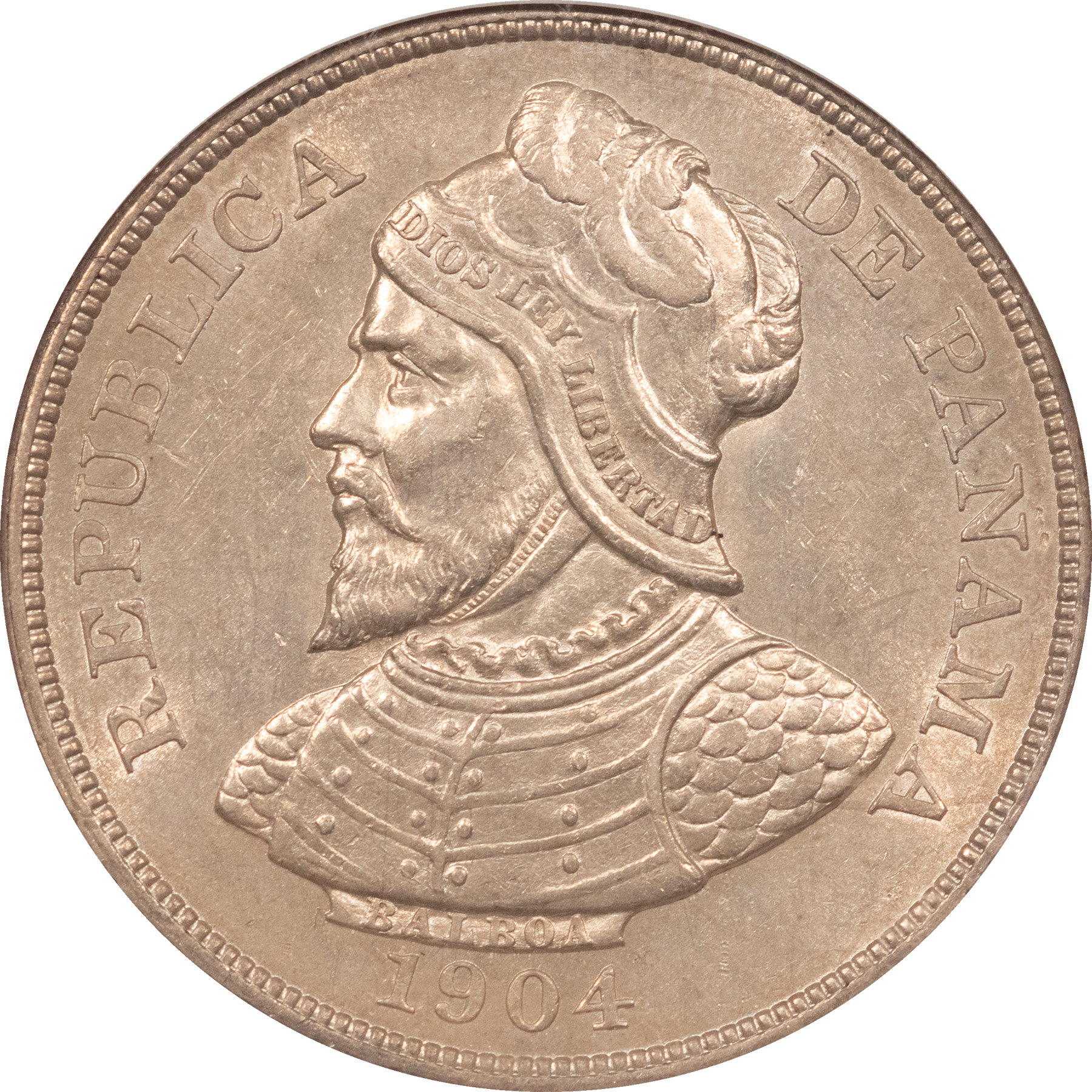 New Certified Coins 1904 PANAMA 50 CENTESIMOS KM#5 – NGC AU-58, TOUGH! New Certified Coins 1904 PANAMA 50 CENTESIMOS KM#5 – NGC AU-58, TOUGH!