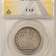 Barber Halves 1908-D BARBER HALF DOLLAR – PCGS VF-25