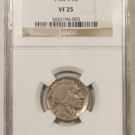 Buffalo Nickels 1920-S BUFFALO NICKEL – NGC VF-25