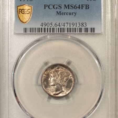 Dimes 1916 MERCURY DIME – PCGS MS-64 FB
