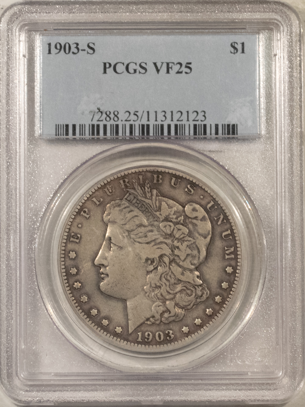 Dollars 1904 $1 MORGAN DOLLAR – PCGS VF-25 Dollars 1904 $1 MORGAN DOLLAR – PCGS VF-25