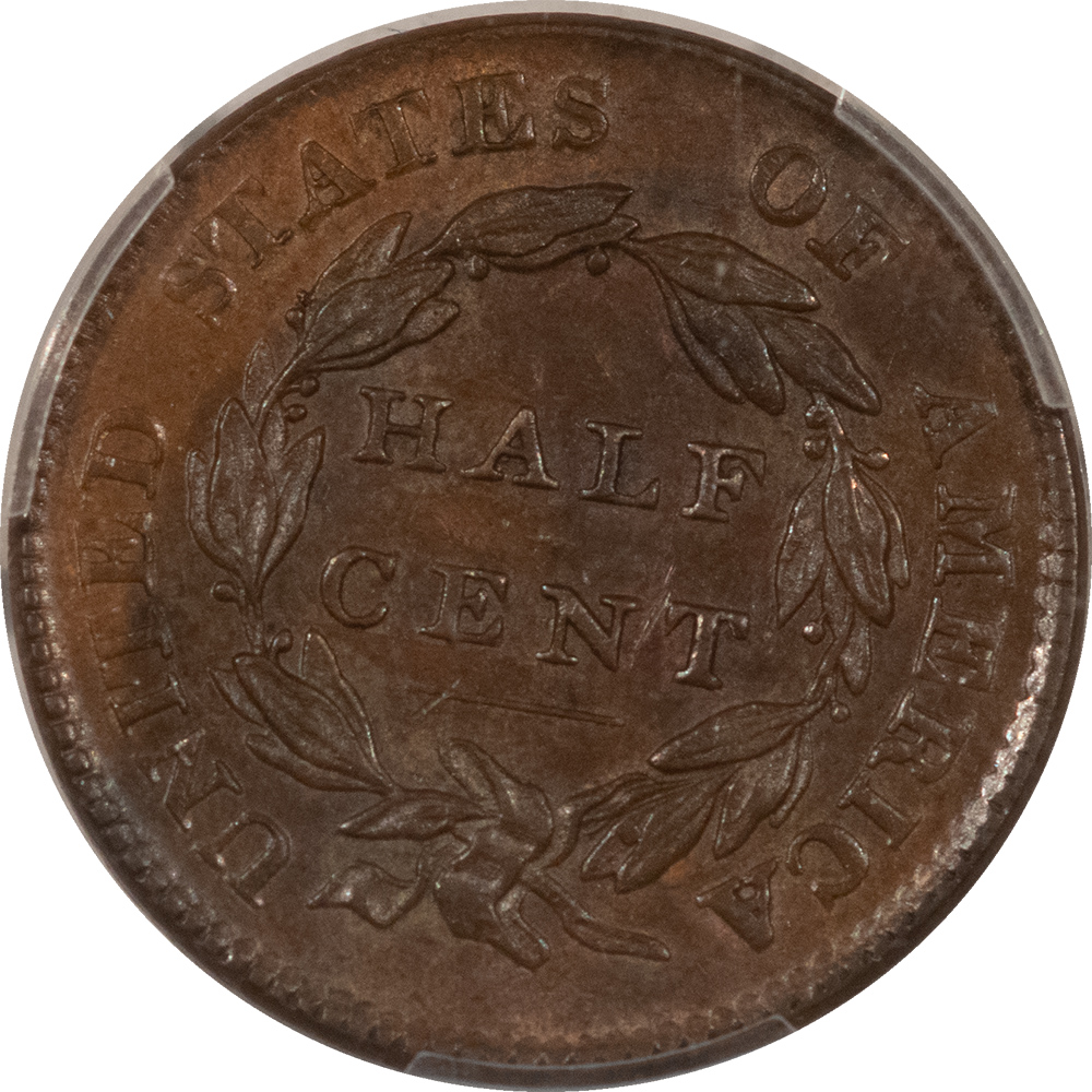 Classic Head Half Cents 1826 CLASSIC HEAD HALF CENT – PCGS AU-58, LOOKS UNC! PREMIUM QUALITY! Classic Head Half Cents 1826 CLASSIC HEAD HALF CENT – PCGS AU-58, LOOKS UNC! PREMIUM QUALITY!