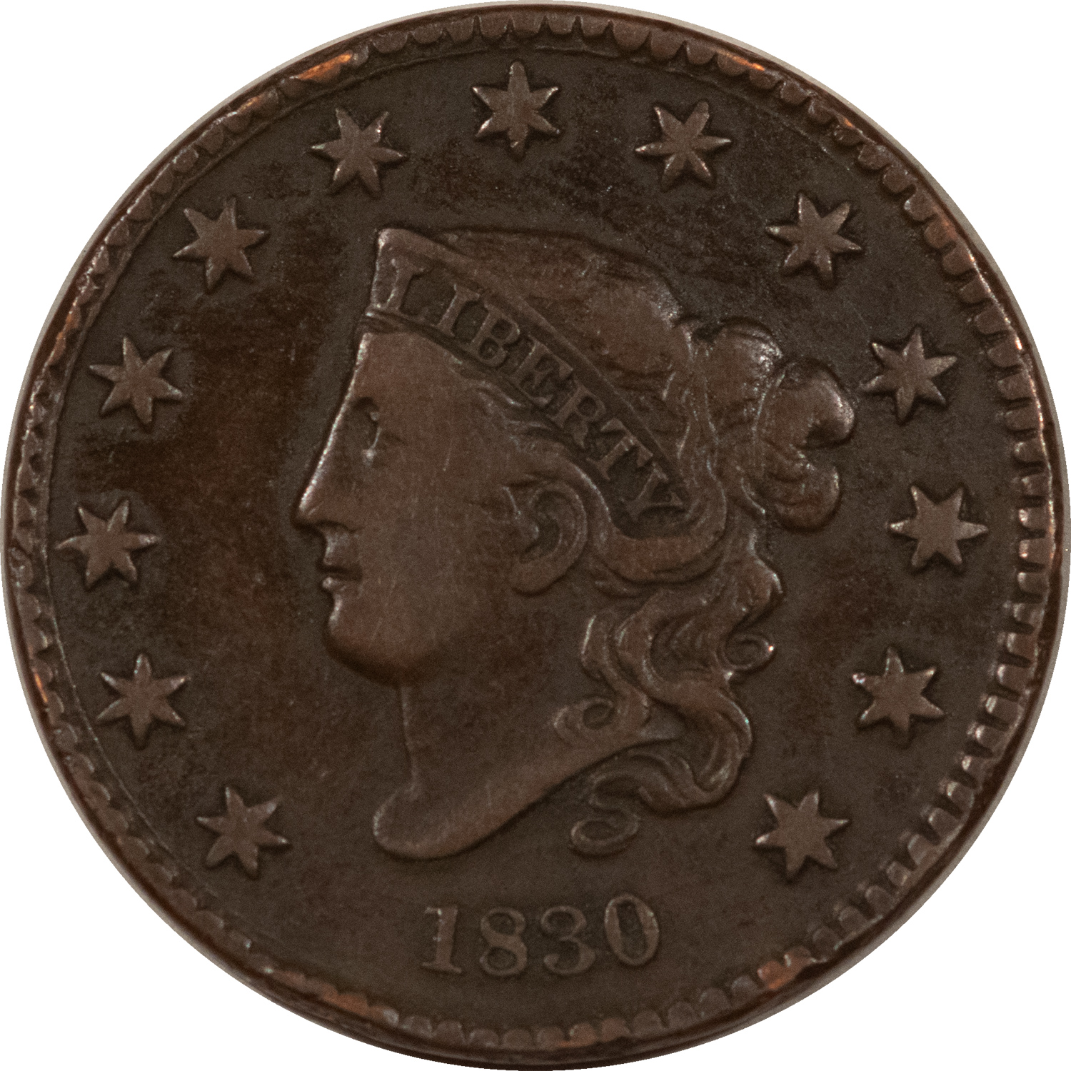 Coronet Head Large Cents 1830 CORONET HEAD LARGE CENT LARGE LETTERS – CIRCULATED! Coronet Head Large Cents 1830 CORONET HEAD LARGE CENT LARGE LETTERS – CIRCULATED!