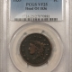 Braided Hair Large Cents 1857 BRAIDED HAIR LARGE CENT, SMALL DATE – PCGS AU-55,  FINAL LARGE CENT