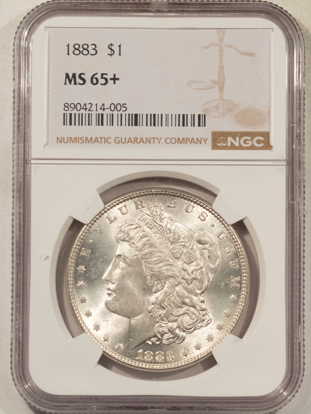 Morgan Dollars 1883 MORGAN DOLLAR NGC MS-65+, BLAST WHITE & PREMIUM QUALITY! Morgan Dollars 1883 MORGAN DOLLAR NGC MS-65+, BLAST WHITE & PREMIUM QUALITY!