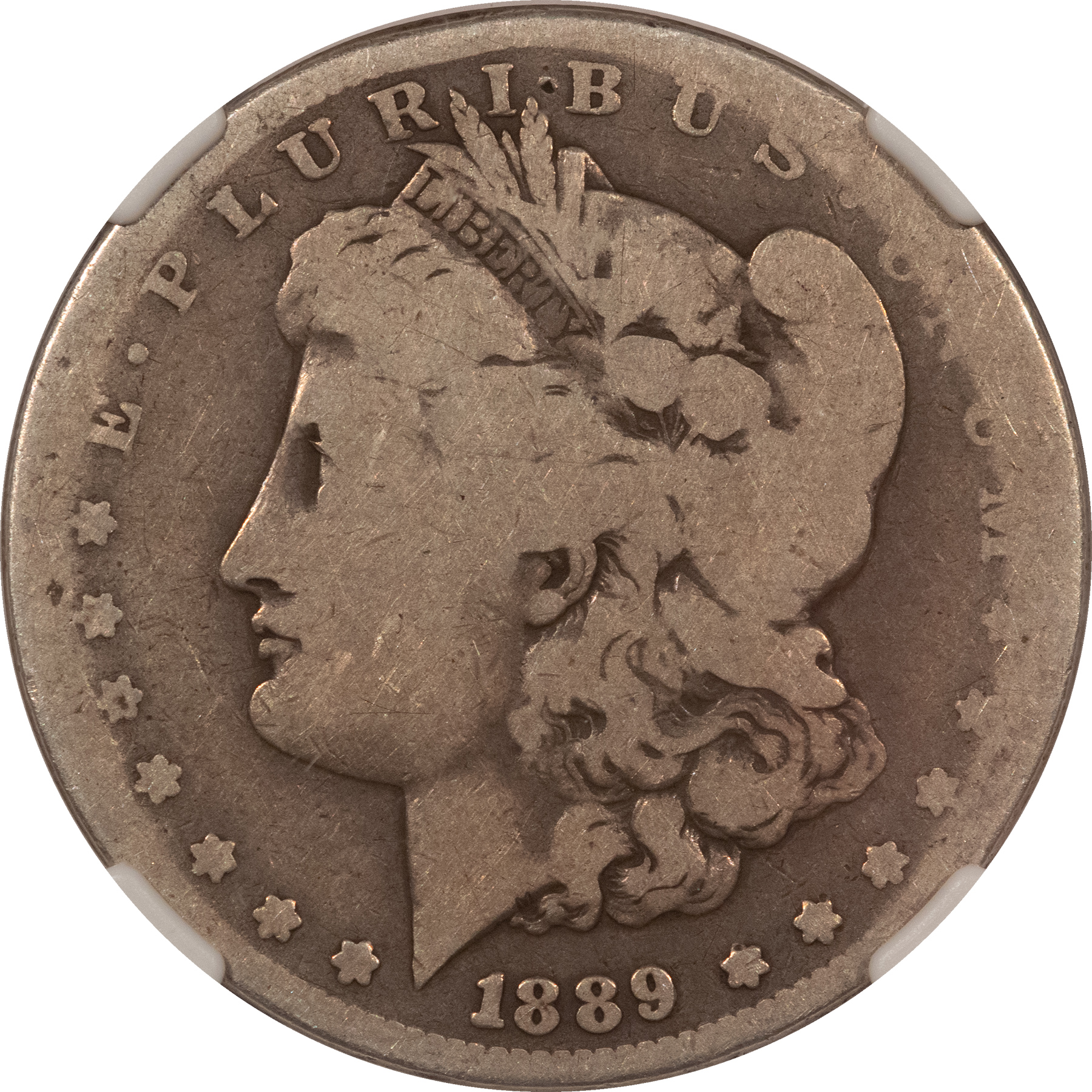 Dollars 1889-CC $1 MORGAN DOLLAR – NGC AU-3, CARSON CITY! Dollars 1889-CC $1 MORGAN DOLLAR – NGC AU-3, CARSON CITY!