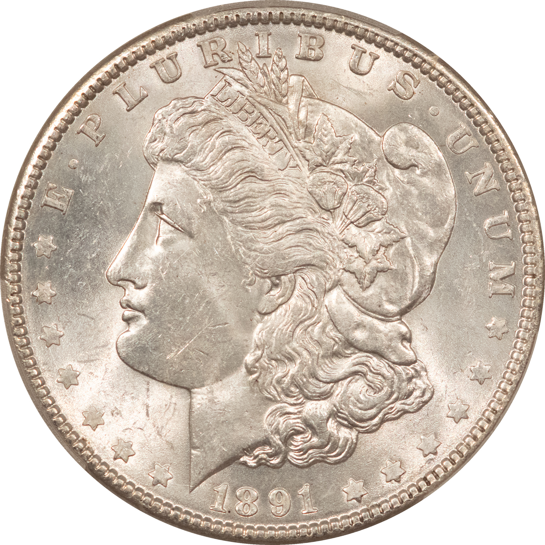 Dollars 1891 $1 MORGAN DOLLAR – PCGS MS-63 FRESH & FLASHY! Dollars 1891 $1 MORGAN DOLLAR – PCGS MS-63 FRESH & FLASHY!