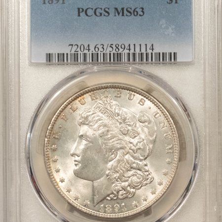 Dollars 1891 $1 MORGAN DOLLAR – PCGS MS-63 FRESH & FLASHY