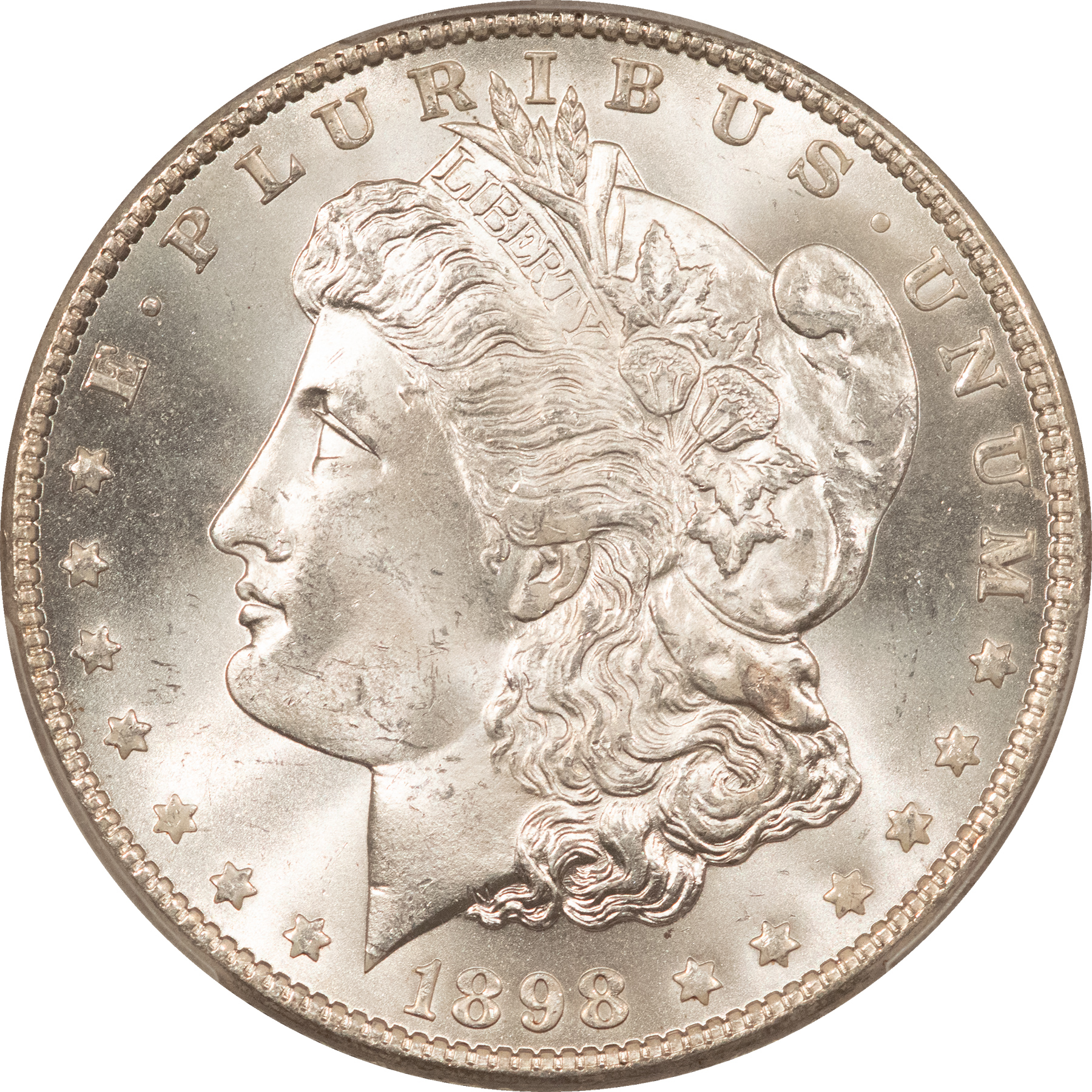 Dollars 1898-O $1 MORGAN DOLLAR – PCGS MS-66, FROSTY WHITE & NICE! Dollars 1898-O $1 MORGAN DOLLAR – PCGS MS-66, FROSTY WHITE & NICE!