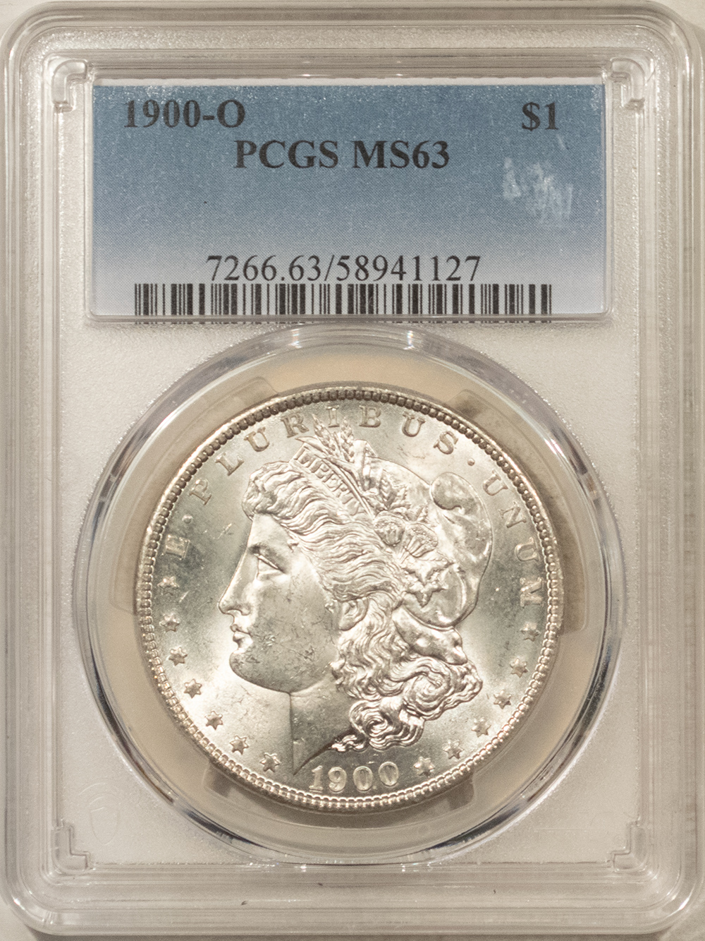 Dollars 1900-O $1 MORGAN DOLLAR – PCGS MS-63 FRESH WHITE & CHOICE! Dollars 1900-O $1 MORGAN DOLLAR – PCGS MS-63 FRESH WHITE & CHOICE!